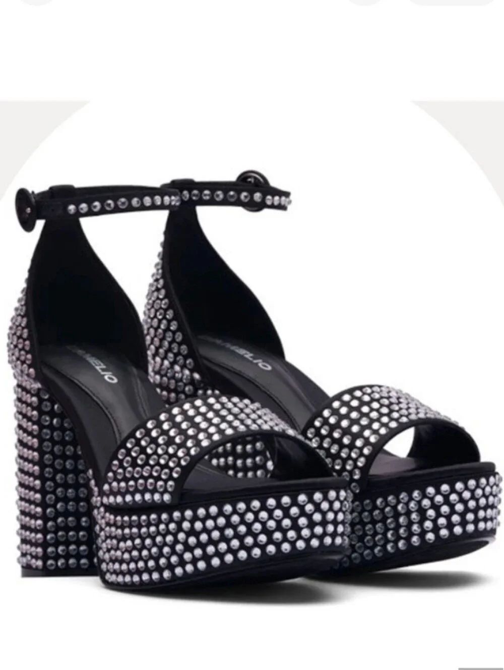 BRAND NEW D'AMELIO MAYVINAAM PLATFORM  CRYSTAL EMBELLISHED  WOMEN'SANDAL